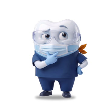 Wes, the WDA tooth mascot, looking puzzled